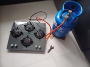 PLYTA gazowa szklo z butlą i podłączeniem