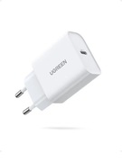UGREEN 20W SZYBKA ŁADOWARKA USB-C DO IPHONE'A I GALAXY – BIAŁA