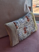 Duża kosmetyczka handmade saszetka torebka organizer ćmy upcycling