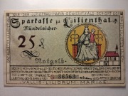 notgeld Lilienthal, pieniądz zastępczy, 25 Pf, 15 April 1921