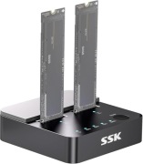 Stacja dokująca SSK M.2 NVMe SATA kloner klonowanie SSD 10Gbps 938
