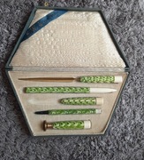 Bakelitowy stary zestaw do kaligrafi i rysunku