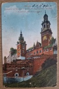Stara pocztówka - Kraków Wawel przed 1917