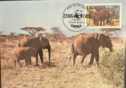 WWF  FDC kartka  ze znaczkiem 