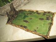 Mała patera, chart afgański, jedyna, ręczna robota.