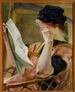 J. Malczewski ,,Modelka w pracowni'', OLEJ