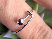 Srebrny pierścionek 925 regulowany obrączka