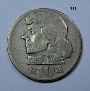 10 zł Kościuszko z 1959 roku  duży 31 mm rzadka moneta, stan nr. 935