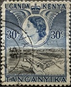 Brytyjska Afryka Wschodnia (Kenia, Uganda, Tanganika). tama Owen Falls