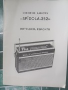 Odbiornik Radiowy SPIDOLA 252 Instrukcja remontu+Odbiornik WEGA