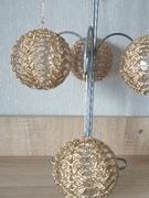 Bombki choinkowe złote 8cm. Ozdoby choinkowe. Dekoracje świąteczne. 