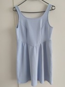 H&M niebieska sukienka prążkowana 36 S M