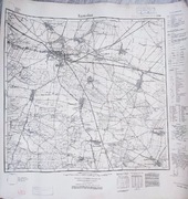 Stara oryginalna niemiecka mapa topograficzna Namslau Namysłów 1936r 