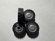 LEGO KOŁA 11x6 FLAT SILVER OPONA 17,5x6 (93594/92409) 93594c02 4 szt