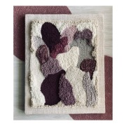 obraz punch needle boho floral natural