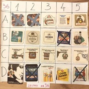 Podkładki, podstawki pod piwo po 2 zł zestaw za 35 zł, Nr36 cały świat 