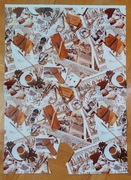 Duży papier do deco cygara, karty do gry męskie 