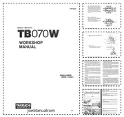 Takeuchi TB070W Service Manual Instrukcja serwisowa naprawcza