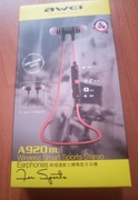 AWEI słuchawki sportowe Bluetooth 4.1 A920BL czarny/black  magnetyczne