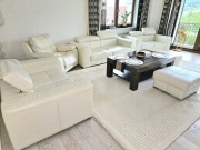 Wypoczynek do salonu Sofa 3-osobiwa + 2-osobowa  skóra naturalna ecru