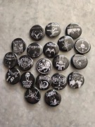 Komplet przypinki black metal venom mayhem samael satyricon darkthrone