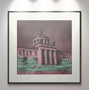 Oryginalny kolaż, "Berchitecture" z sygnaturą i certyfikatem autentyczności