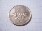 Polska moneta 20 zł złotych 1974 kłosy stan