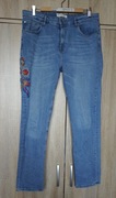 Encuentro jeansy proste hafty XL/42/44