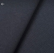 Dzianina ściągacz prążkowany prążek szary antracyt bawełniana  