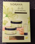 Zestaw Soraya Body Ceremony Pistacja wanilia krem masło scrub