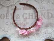 Kwiatowa opaska z piankowych różyczek*Sesja zdjęciowa