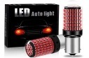 ŻARÓWKI SAMOCHODOWE P21W Czerwone LED CANBUS 144 LED MOCNE 2szt.