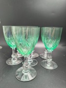 7 kieliszkow  szklo uranowe 