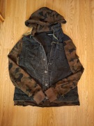 Kurtka Amnesia roz L (L/G) szara rękawy moro kaptur na wiosnę