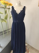 Granatowa suknia balowa Apart Glamour r. 34