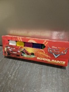 Farby z pędzelkiem auta Disney school paintball 12 kolorów