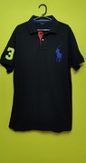 Koszulka t-shirt Polo Ralph Lauren  USA  czarna z dużym koniem kief chief 
