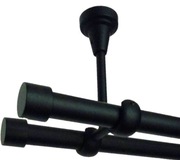 Karnisz podwójny sufitowy 220cm bez żabek