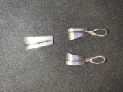 Srebrne kolczyki z zawieszką 