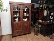 Dębowa biblioteczka witryna  antyk 901/2026 