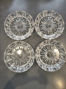 Kryształowe talerzyki PRL, 4 sztuki