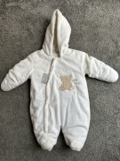 Kombinezon zimowy 3-6 miesięcy kremowy
