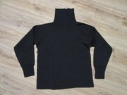 DEVOLD męski granatowy sweter z golfem 100% wełna _ M