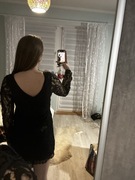 Ładna sukienka czarna koronkowa