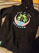 Nowa czarna bluza ciepła z kapturem Lech S 36/38 ekologia unikat