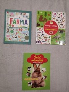 Zestaw 3 książeczki książlki Farma znajdź i policz zwierzęta