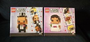 EGO BrickHeadz: 40384 Pan młody + 40383 Panna młoda.