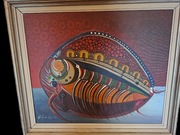 Olejny obraz 1974 r Ebbe Anderberg