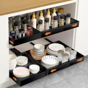 Teleskopowa szuflada rozszerzana stalowa Wysuwany Kosz Kuchenny