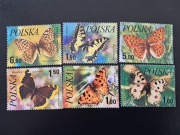 Polska 1977 - motyle - czyste